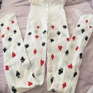 Voila fun tights with card symbols